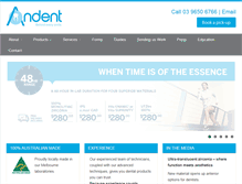 Tablet Screenshot of andent.com